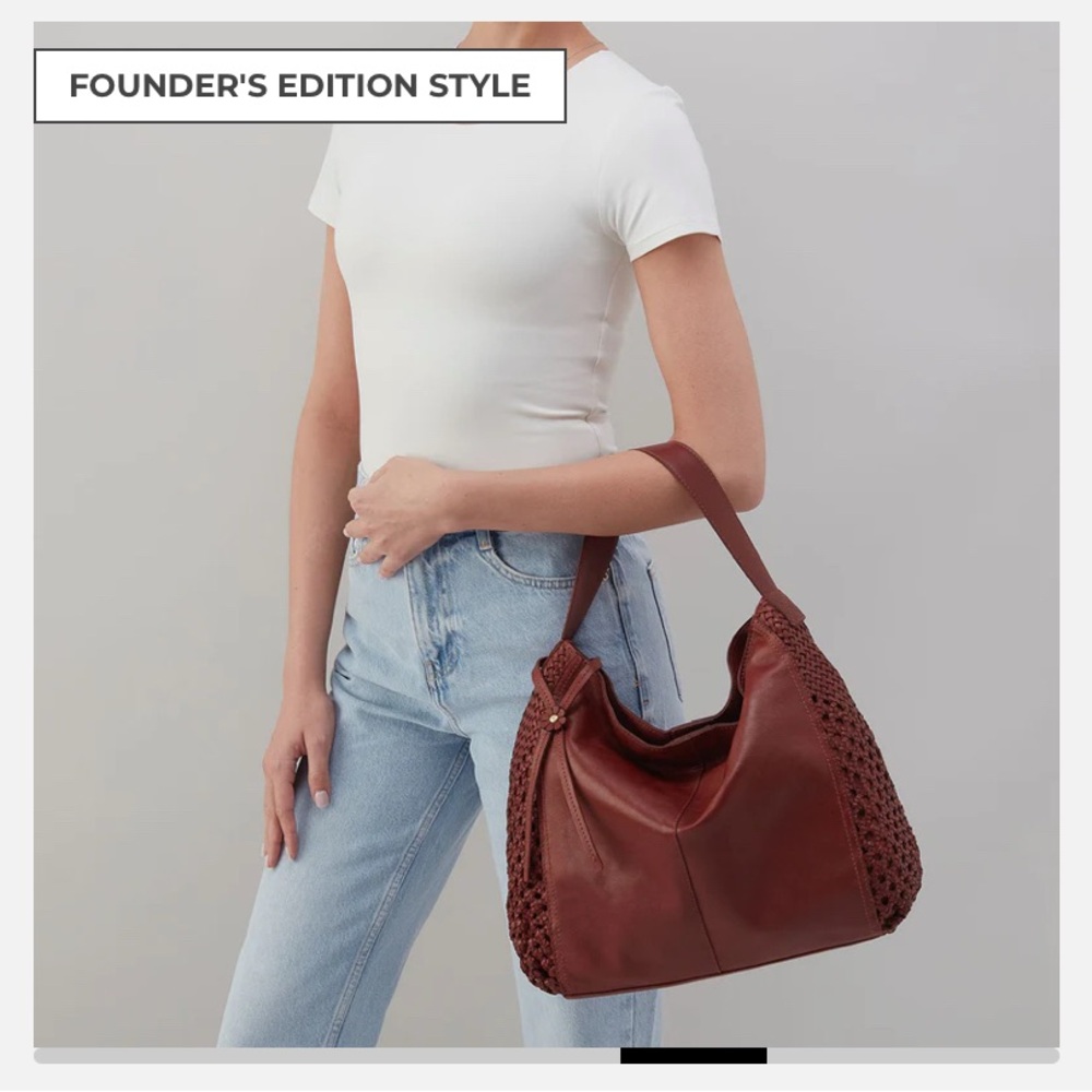 HOBO Brown Leather Hobo Bag Spacious and Versatile